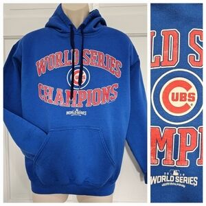 Chicago CUBS 2016 World Series Champions Pullover Sweatshirt Hoodie Size M